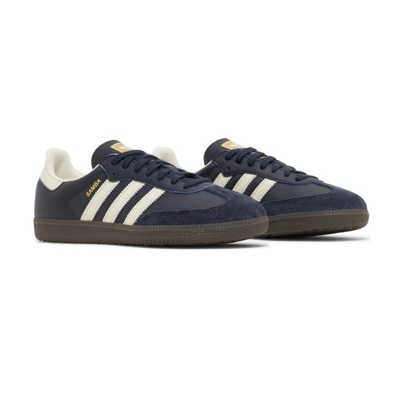 NWT RARE Adidas Sambas OG 'Night Navy Gum' - Picture 8 of 12